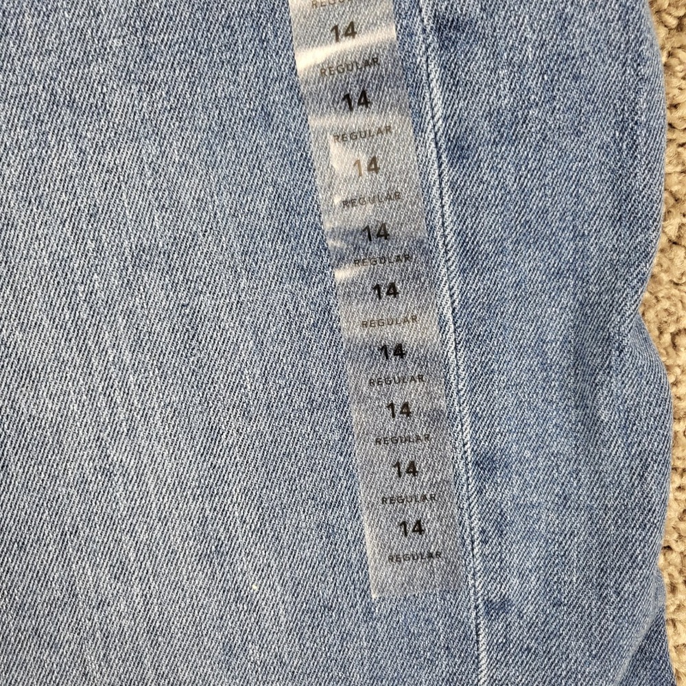 American Eagle Womens Skater Jean High Rise Wide Leg Baggy 90s Denim NWT Size 14 - Picture 5 of 8